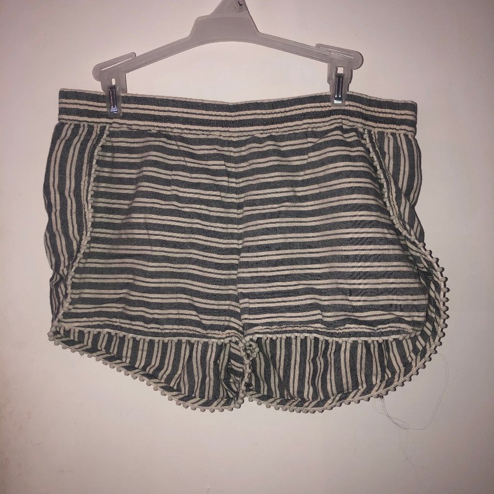 Madewell Striped Pull On Shorts